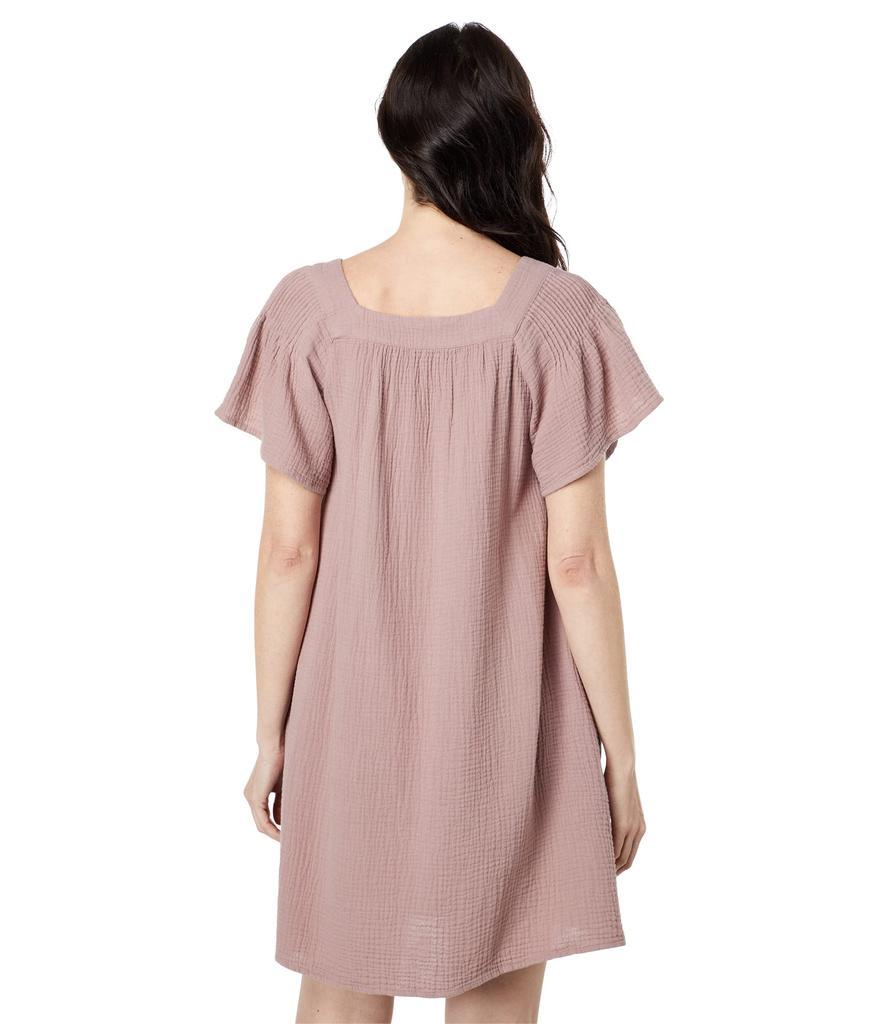 商品Madewell|Lightspun Butterfly Square-Neck Mini Dress,价格¥380,第4张图片详细描述