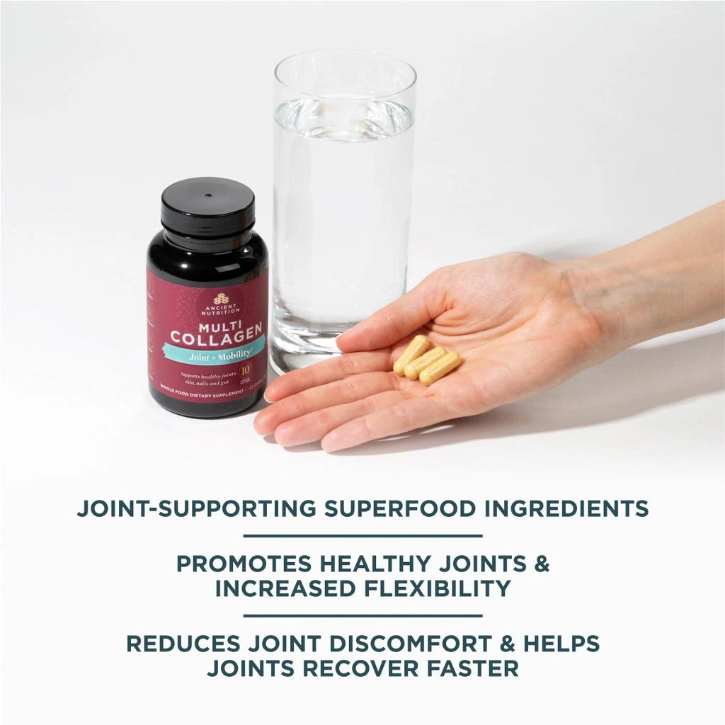 商品Ancient Nutrition|Multi Collagen Joint & Mobility | Capsules (45 Capsules),价格¥250,第5张图片详细描述