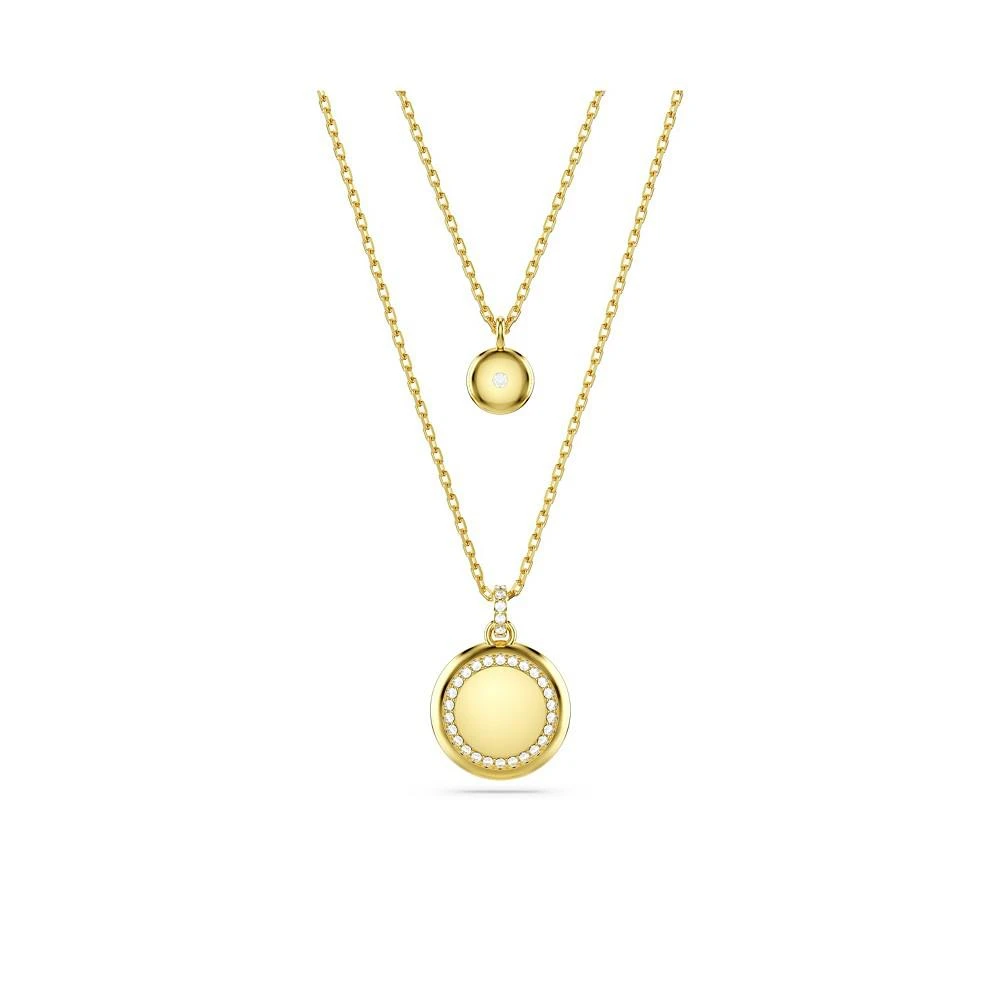 商品Swarovski|White, Rhodium Plated or Rose-Gold Tone or Gold-Tone Meteora Layered Pendant Necklace,价格¥1389,第4张图片详细描述