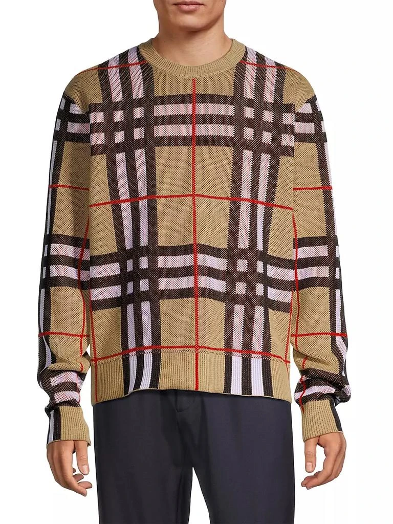 商品Burberry|Hugo Check Sweater,价格¥8044,第3张图片详细描述