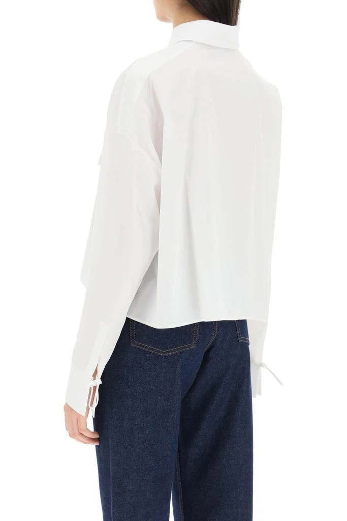 商品Fendi|CROPPED SHIRT WITH FF BAGUETTE DETAILS,价格¥4084,第4张图片详细描述