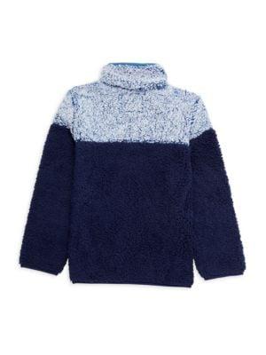 Little Boy’s & Boy's Faux Sherpa Pullover Jacket商品第2张图片规格展示