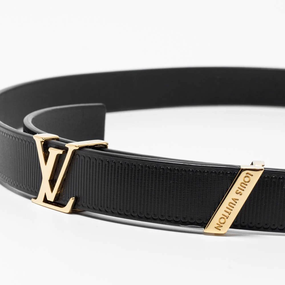 商品[二手商品] Louis Vuitton|Louis Vuitton Black Embossed Leather LV Initiales Belt 75CM,价格¥4253,第2张图片详细描述