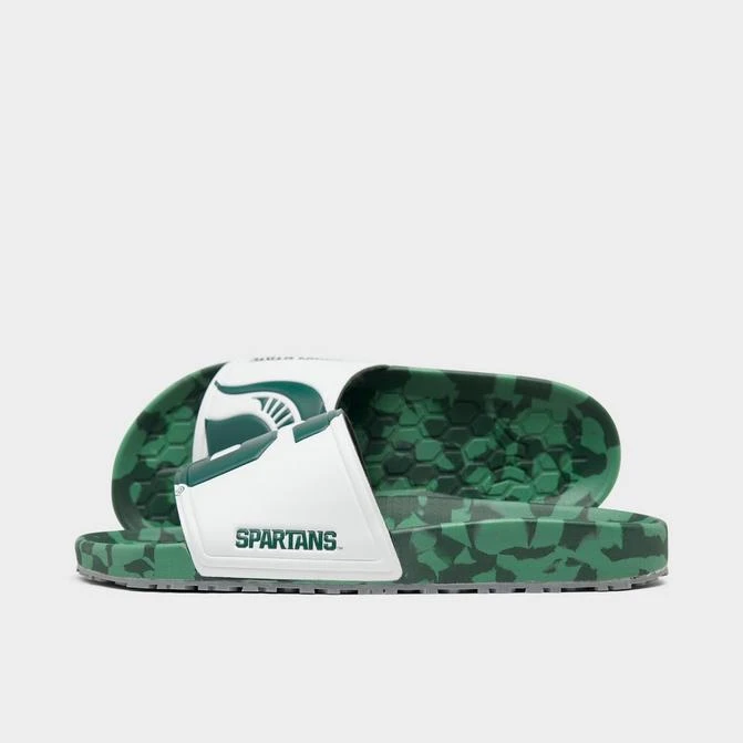 商品HYPE|Hype Co. Michigan State Spartans College Slydr Slide Sandals,价格¥373,第1张图片