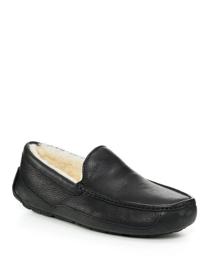 商品UGG|Men's Ascot Leather Slippers,价格¥904,第1张图片详细描述