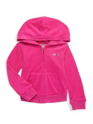 商品Juicy Couture|Little Girl's 2-Piece Velour Hoodie & Joggers Set,价格¥217,第4张图片详细描述