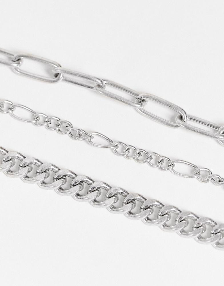 商品Reclaimed Vintage|Reclaimed Vintage inspired multirow necklace with roman medallion,价格¥113,第6张图片详细描述