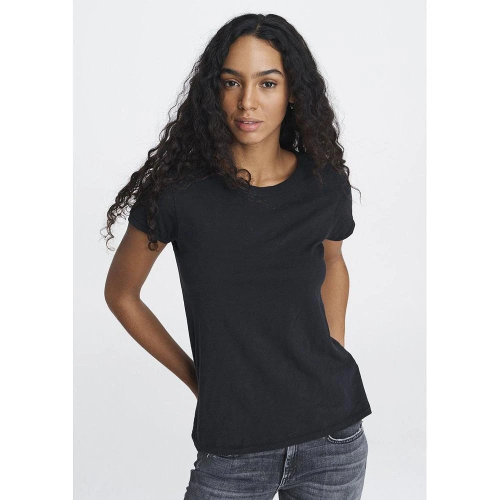 商品Rag & Bone|RAG & BONE The Slub Tee - Black,价格¥746,第1张图片