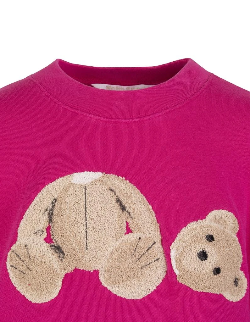 商品Palm Angels|Palm Angels Woman Fuchsia Bear Boxy Fit Sweatshirt,价格¥3673,第3张图片详细描述