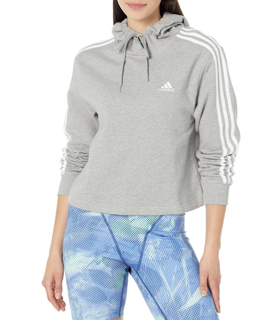 商品Adidas|Essentials 3-Stripes French Terry Cropped Hoodie,价格¥280,第1张图片