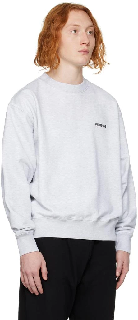 商品We11done|Gray Crewneck Sweatshirt,价格¥3098,第2张图片详细描述