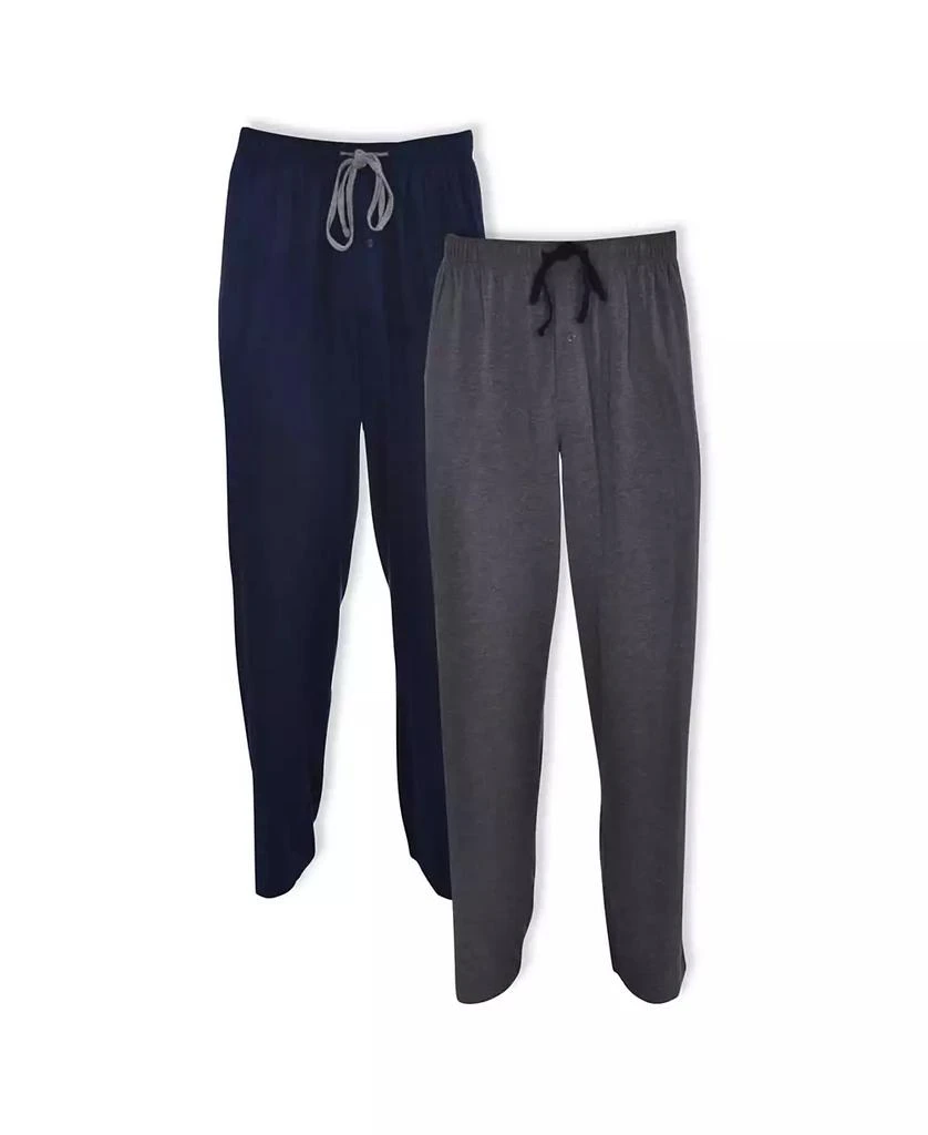 商品Hanes|Men's Big and Tall Knit Sleep Pants, Pack of 2,价格¥221,第1张图片