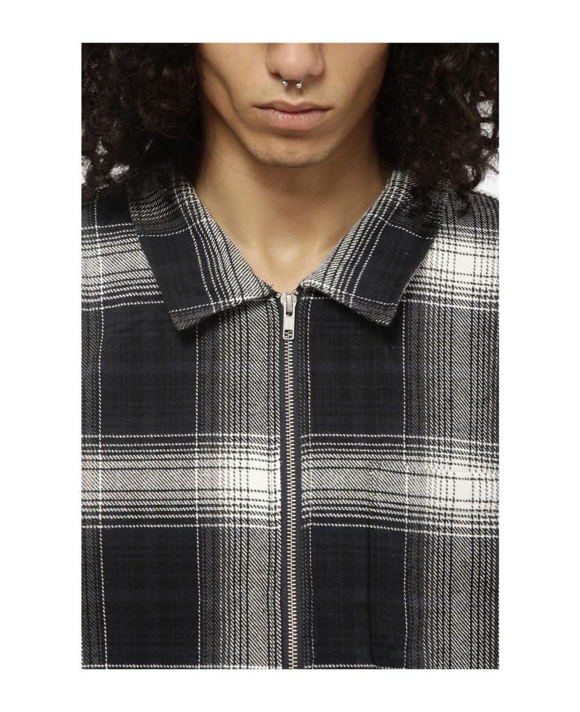 Shadow Plaid Zip Shirt商品第5张图片规格展示