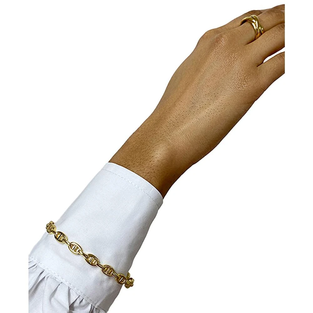 商品ADORNIA|14k Gold-Plated Mariner Link Cuff Bracelet,价格¥206,第2张图片详细描述