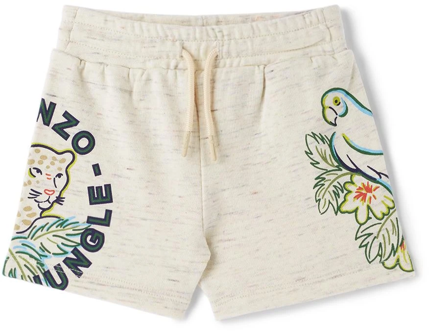 商品Kenzo|Baby Green & Beige T-Shirt & Shorts Set,价格¥841,第4张图片详细描述