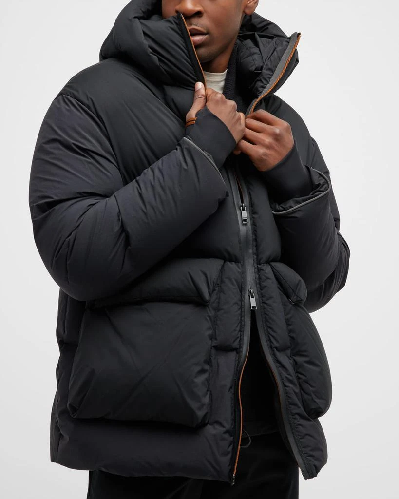 Men's Waterproof Hooded Down Ski Blouson Jacket 商品