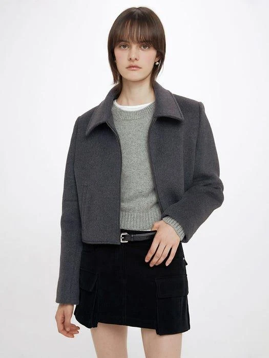 商品RAIVE|Trucker Jacket (winter ver) in M/Grey VW3WJ040-1F,价格¥2073,第4张图片详细描述