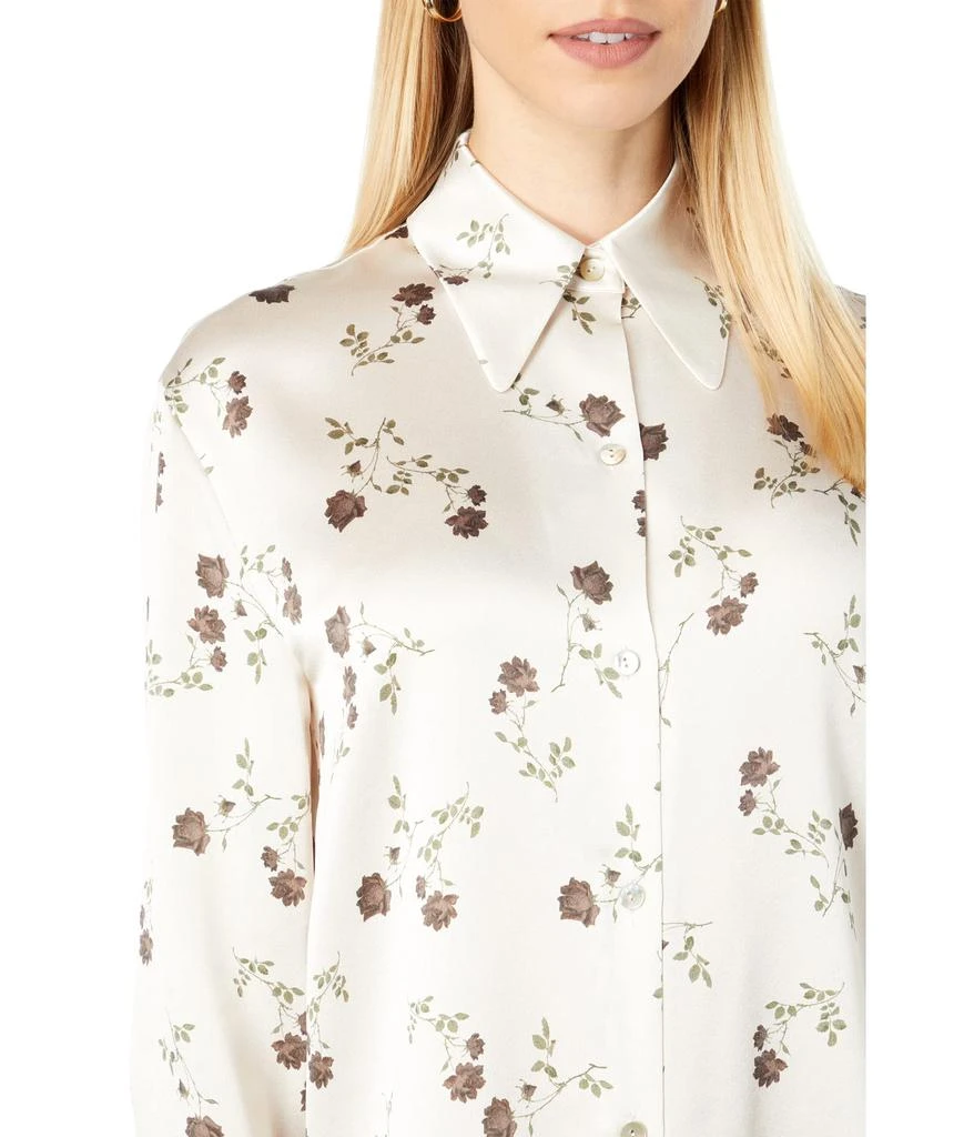 商品Vince|Autumnal Rose Shaped Collar 100% Silk Blouse,价格¥1265,第3张图片详细描述