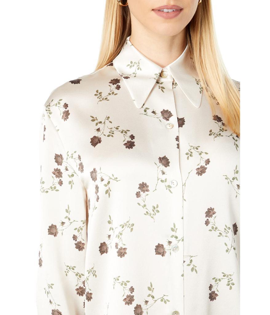 商品Vince|Autumnal Rose Shaped Collar 100% Silk Blouse,价格¥1114,第5张图片详细描述