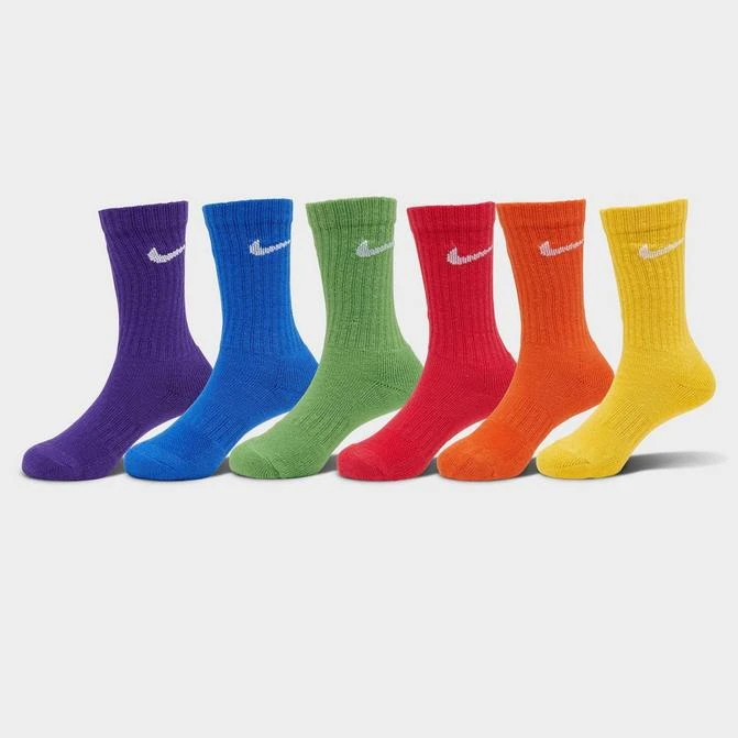 商品NIKE|Kids' Toddler Nike Dri-FIT Crew Socks (6-Pack),价格¥75,第1张图片