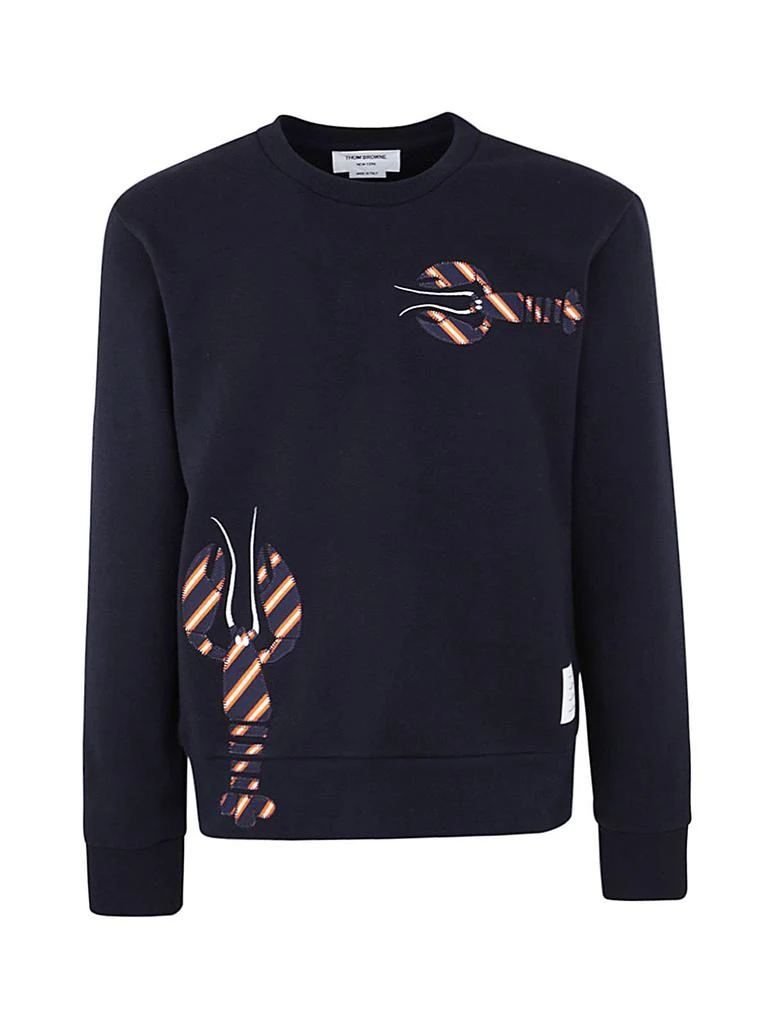商品Thom Browne|Thom Browne Lobster-Detailed Crewneck Sweatshirt,价格¥4312,第1张图片