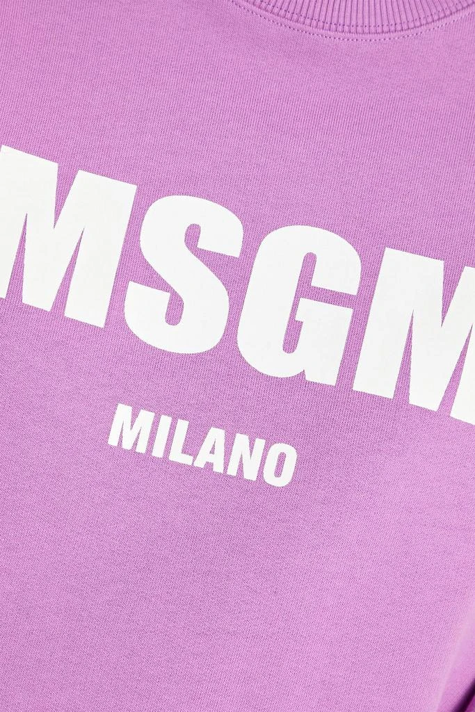 商品MSGM|Logo-print French cotton-terry sweatshirt,价格¥454,第4张图片详细描述