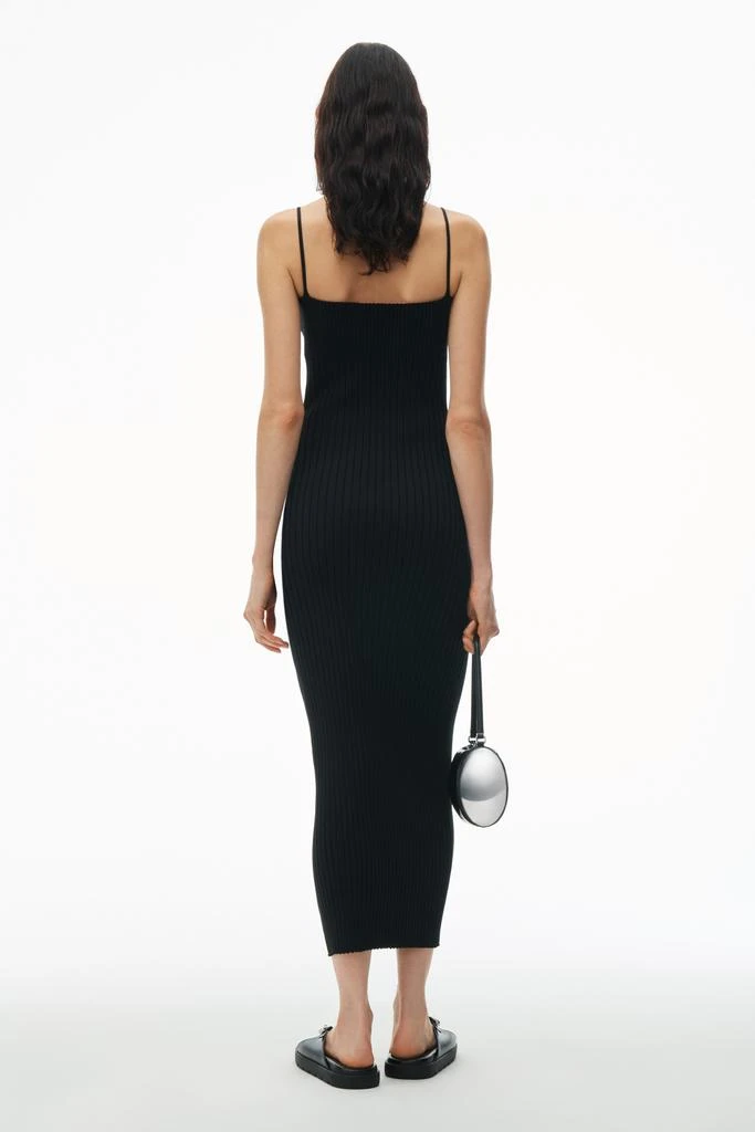 商品Alexander Wang|Logo Maxi Dress in Techno Rib Knit,价格¥1038,第4张图片详细描述