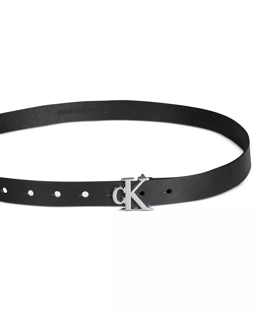 商品Calvin Klein|Women's CK Monogram Buckle Skinny Belt,价格¥192,第2张图片详细描述