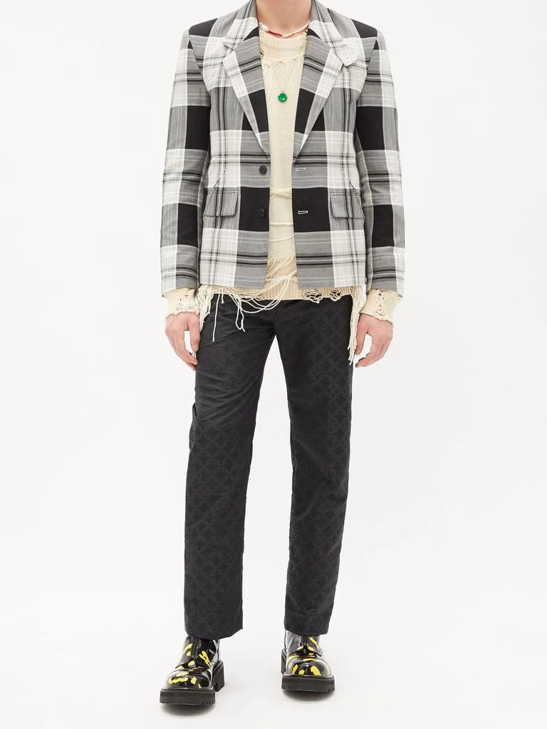 They Them check recycled-twill suit jacket 商品