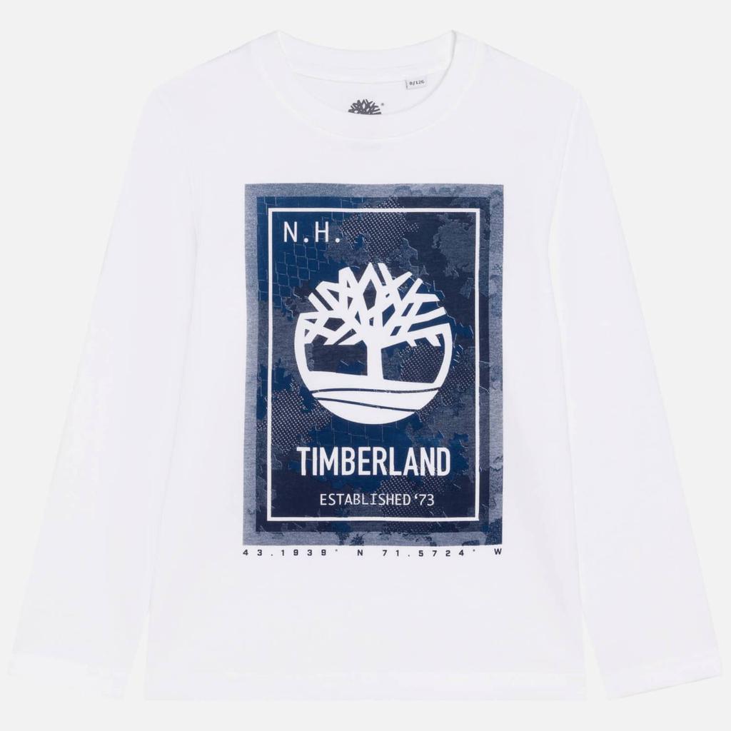 Timberland Kids’ Graphic Print Organic Cotton-Jersey T-Shirt商品第1张图片规格展示