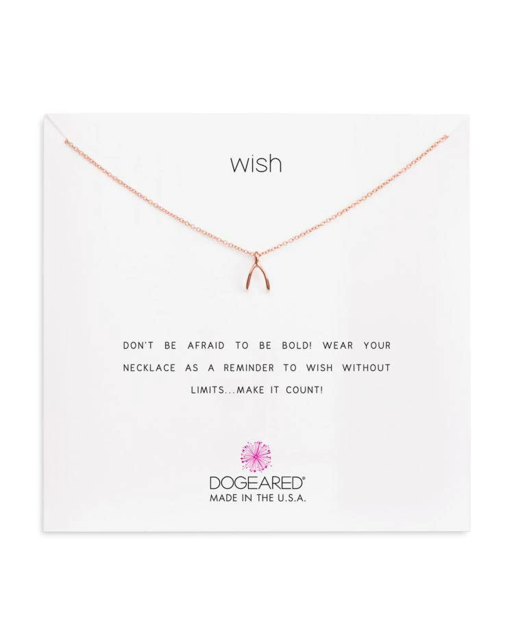 商品Dogeared|Wish Bone Necklace, 16",价格¥430,第1张图片
