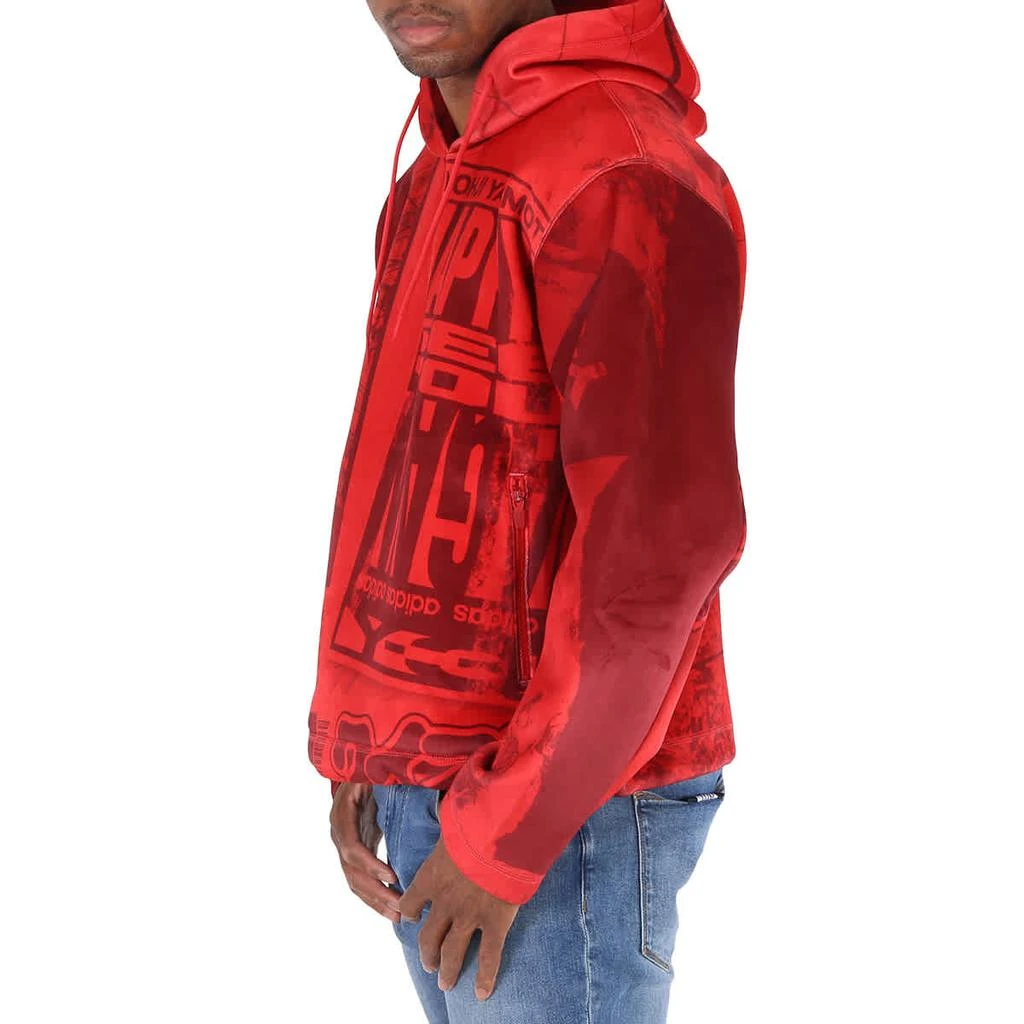 商品Adidas|Y-3 Velvet Spacer Zine Allover Print Hoodie In Collegiate Red,价格¥1476,第3张图片详细描述
