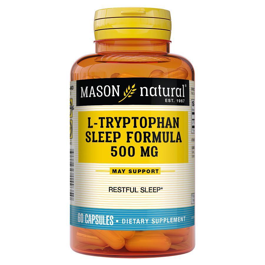 商品Mason Natural|L-Tryptophan Sleep Formula, Capsules,价格¥119,第1张图片
