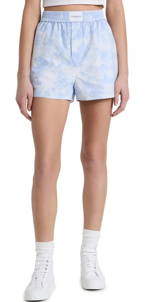商品Alexander Wang|alexanderwang.t 酸洗经典平角短裤,价格¥916,第1张图片