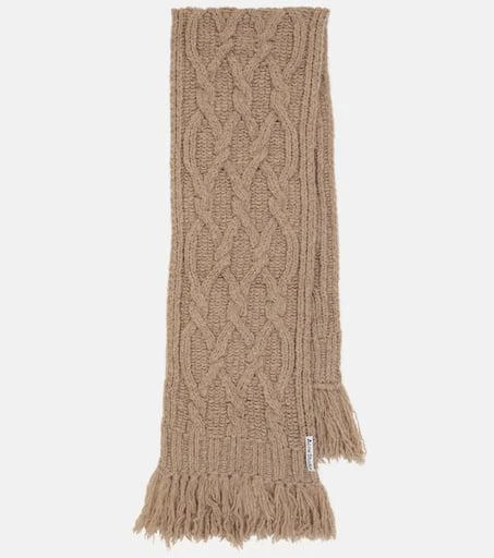 商品Acne Studios|Cable-knit wool-blend scarf,价格¥1597,第1张图片