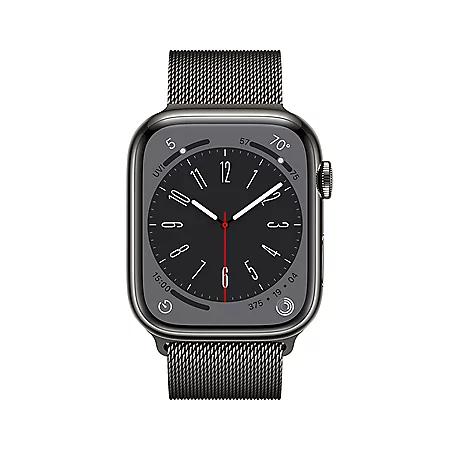 Apple Watch Series 8 GPS + Cellular 45mm Stainless Steel Case with Milanese Loop (Choose Color)商品第2张图片规格展示