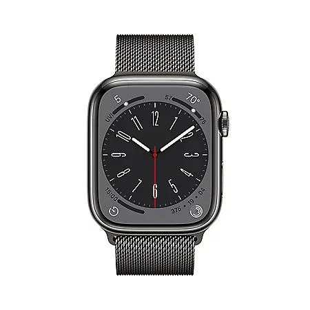 商品Apple|Apple Watch Series 8 GPS + Cellular 45mm Stainless Steel Case with Milanese Loop, Choose Color,价格¥6298,第2张图片详细描述