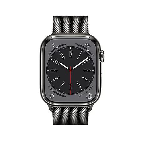 商品Apple|Apple Watch Series 8 GPS + Cellular 45mm Stainless Steel Case with Milanese Loop (Choose Color),价格¥5673,第4张图片详细描述