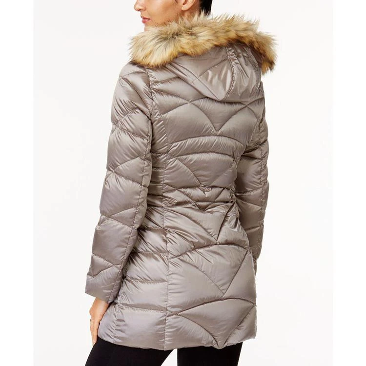 商品JONES NEW YORK|Faux-Fur-Trim Quilted Down Puffer Coat,价格¥898,第4张图片详细描述