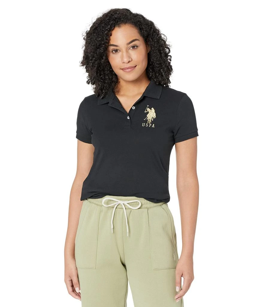 商品U.S. POLO ASSN.|USPA Metallic Print Polo,价格¥179,第1张图片