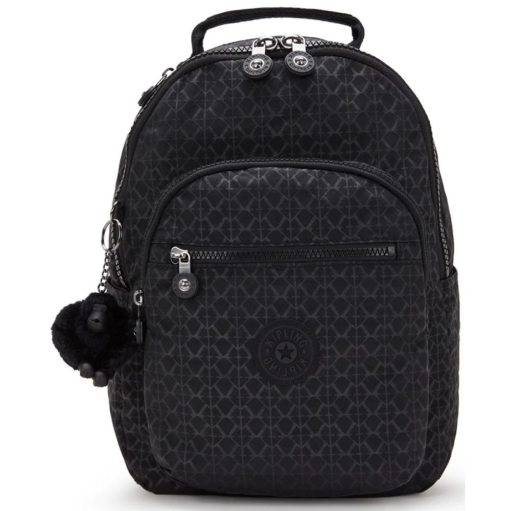 商品Kipling|Seoul Medium Nylon Tablet Zippered Backpack,价格¥446,第1张图片