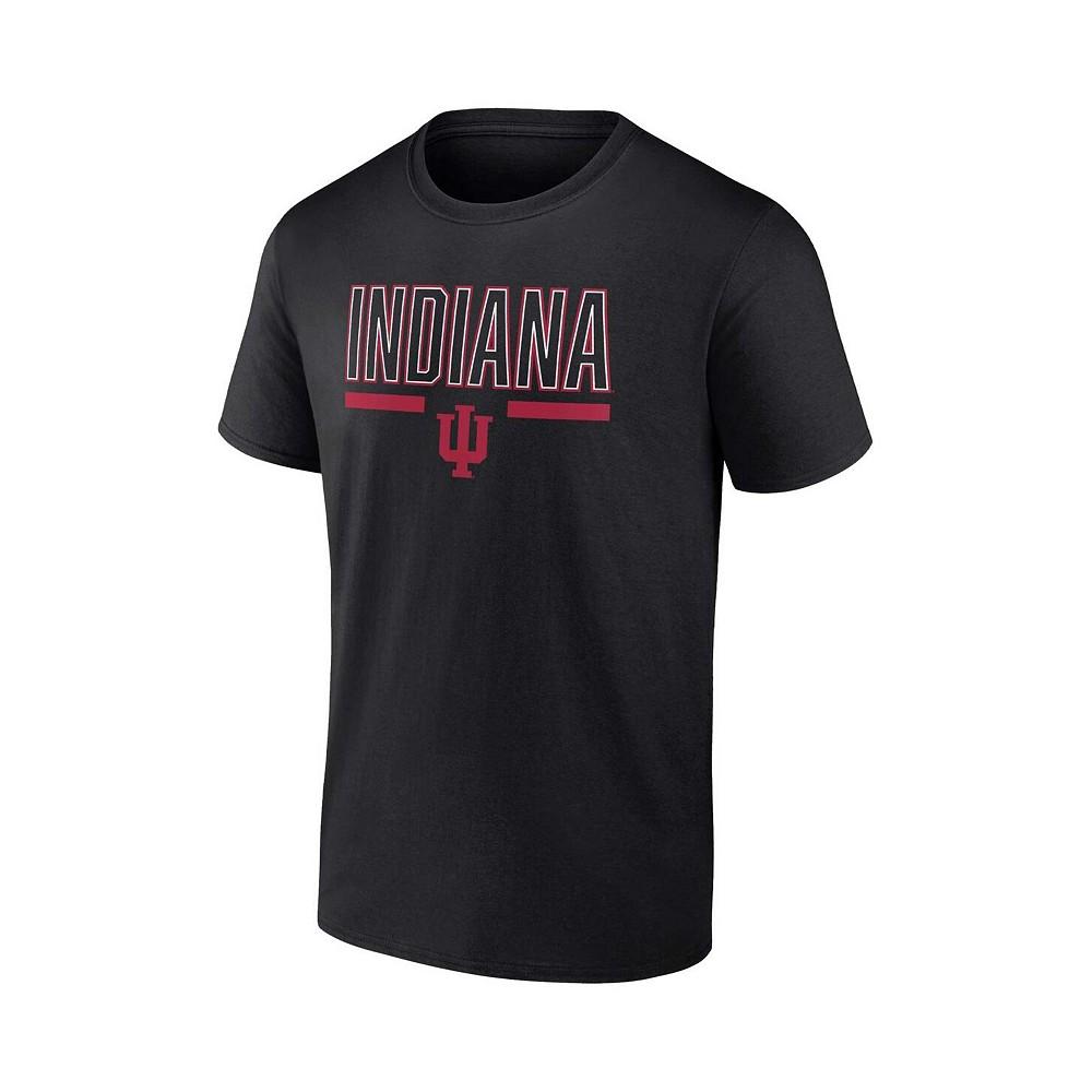 Men's Branded Black Indiana Hoosiers Classic Inline Team T-shirt商品第3张图片规格展示