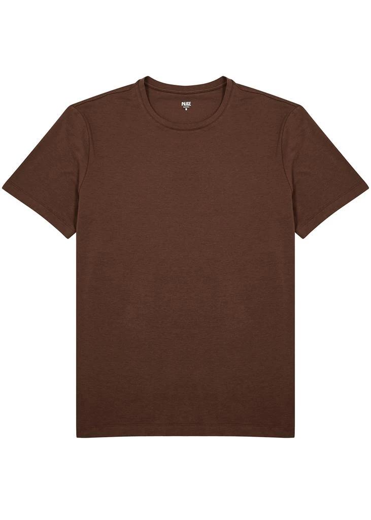 商品Paige|Cash burgundy stretch-jersey T-shirt,价格¥472,第1张图片