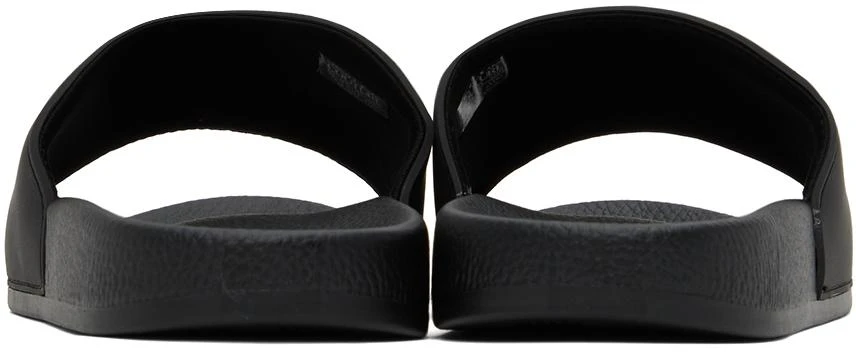 商品Versace|Black Embossed Pool Slides,价格¥603,第2张图片详细描述