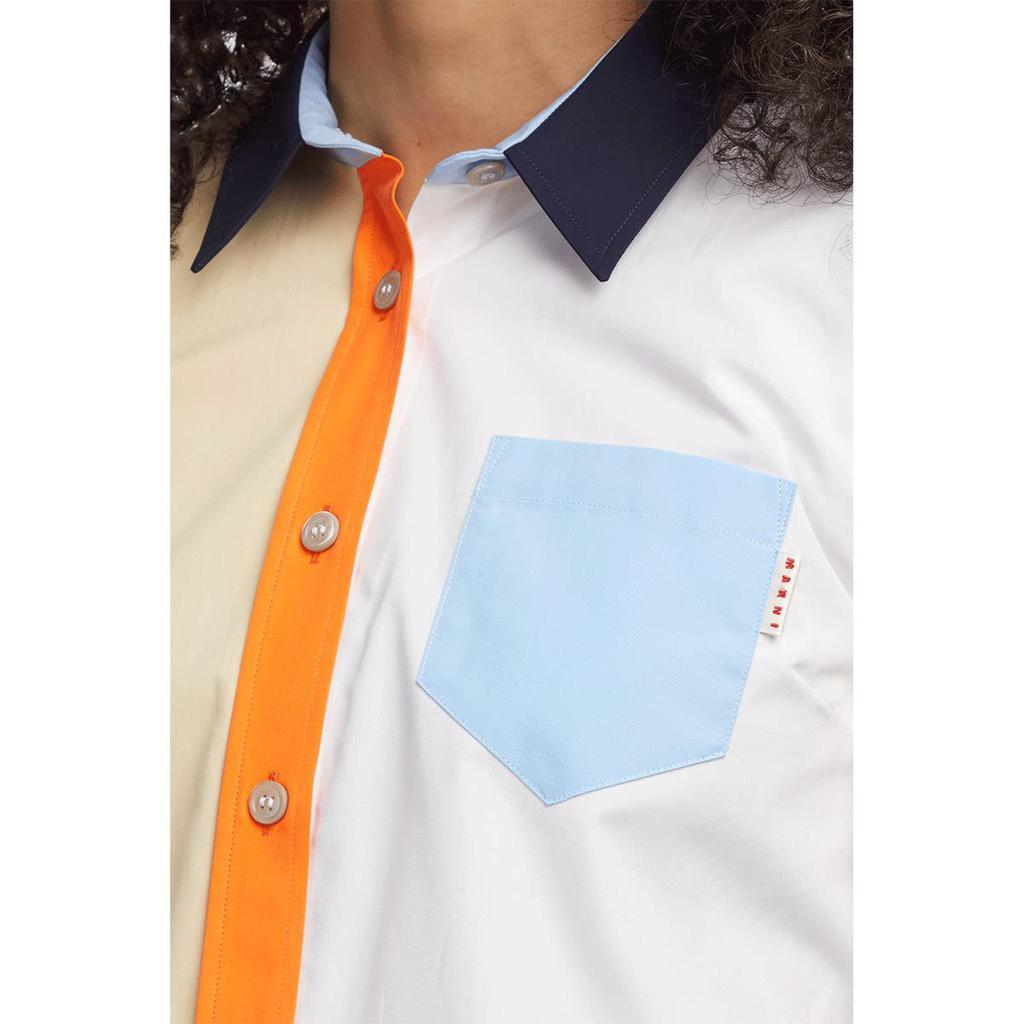 商品Marni|Color-Block Cropped Shirt,价格¥2536,第5张图片详细描述