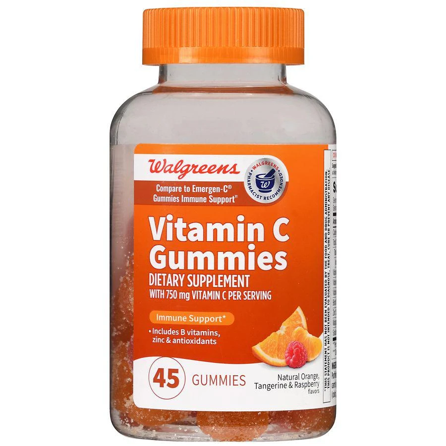 商品Walgreens|Vitamin C Gummies (15 days),价格¥108,第2张图片详细描述