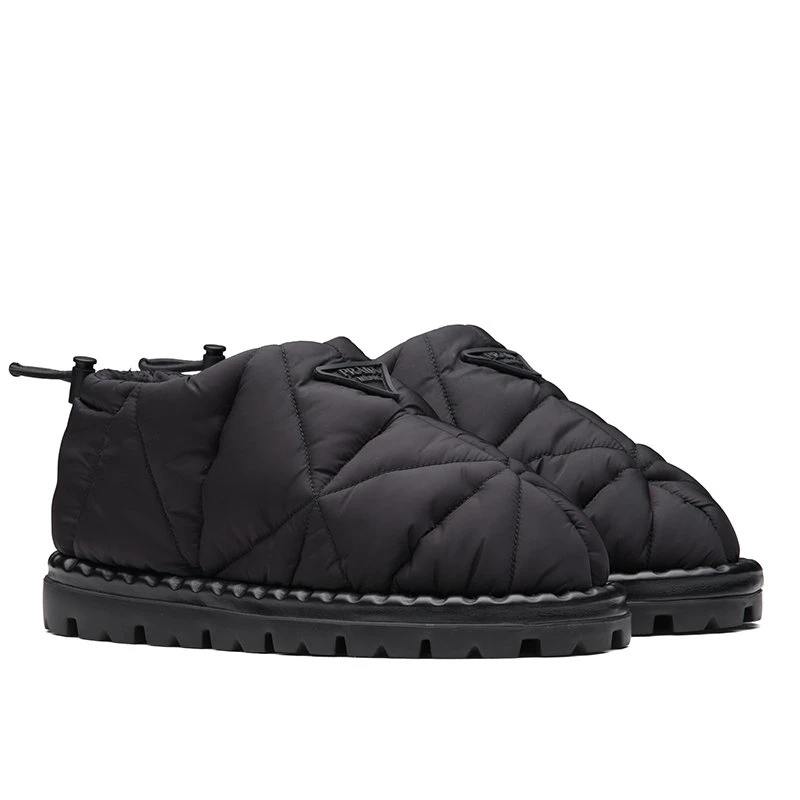 【预售3-7天】PRADA/普拉达 女士黑色绗缝尼龙套穿鞋1S704M_3LGO_F0002_F_020 商品