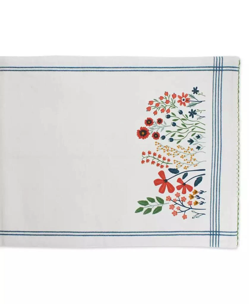 Flower Garden Embellished Table Runner, 14" x 72" 商品