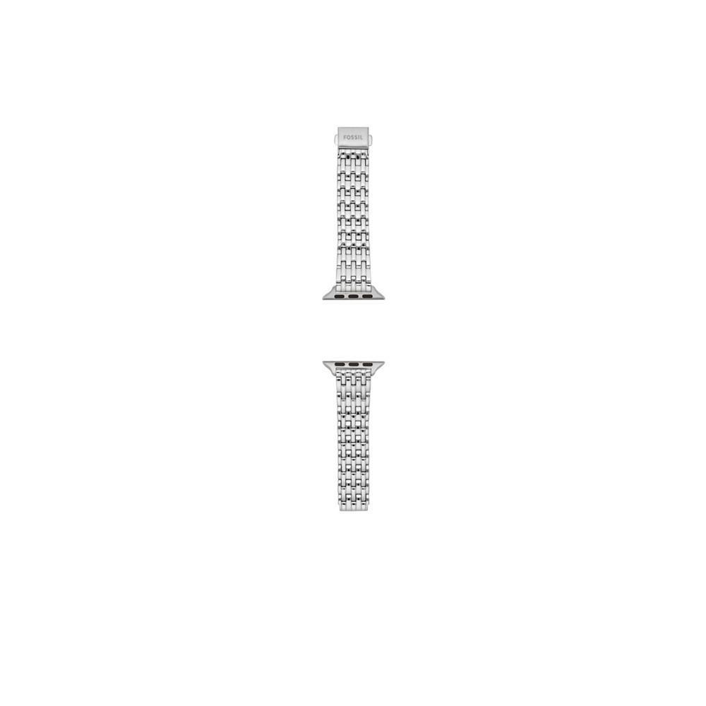 商品Fossil|Silver-Tone Stainless Steel Band for Apple Watch, 38, 40, 41mm,价格¥367,第4张图片详细描述