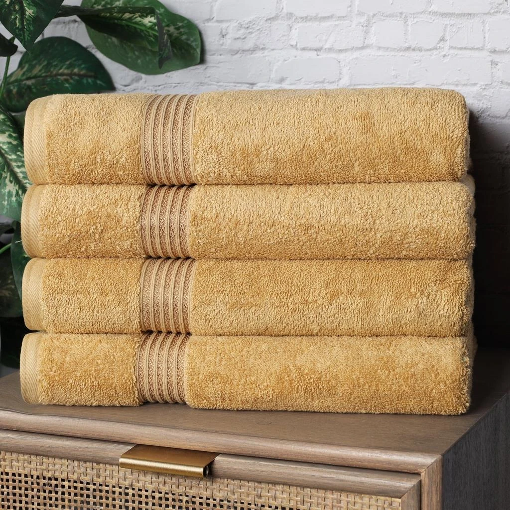 Classic Cotton Absorbent and Quick-Drying 4-Piece Bath Towel Set 商品